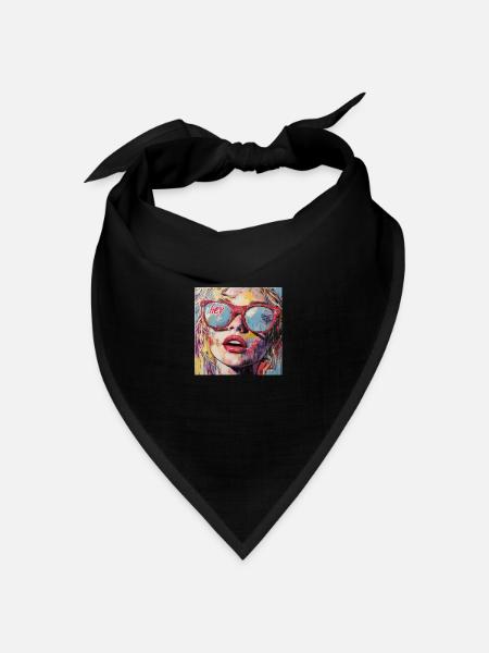 HEY - Bandana Dreieckstuch - Schwarz