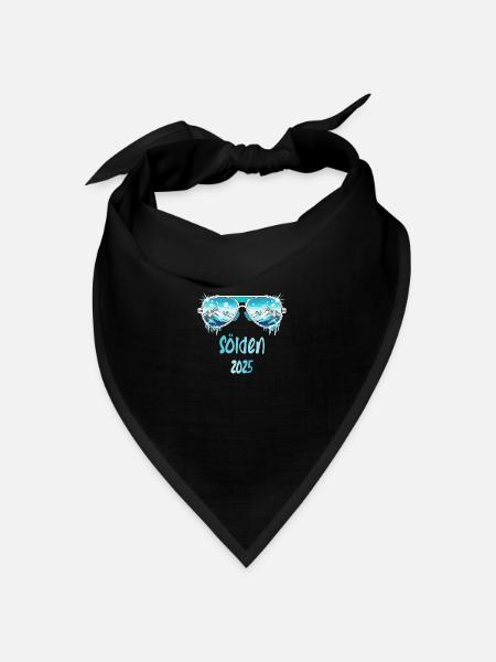 Sölden 2025 - Bandana Dreieckstuch - Schwarz