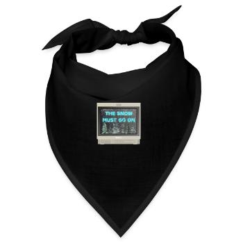 PVM Lover - Der Schnee muss weiter gehen - Bandana Dreieckstuch - Schwarz - Vorne