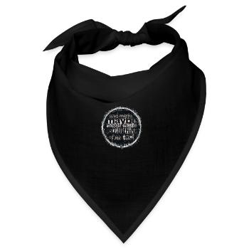 maybe too - Bandana Dreieckstuch - Schwarz - Vorne