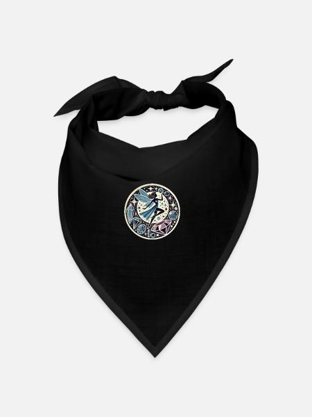 Edelstein Fee - Bandana Dreieckstuch - Schwarz