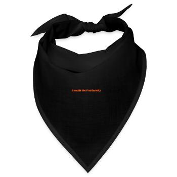 Smash the Patriarchy - bright red - Bandana Dreieckstuch - Schwarz - Vorne