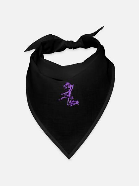 Ballerina Cappuccina - Lila - Bandana Dreieckstuch - Schwarz