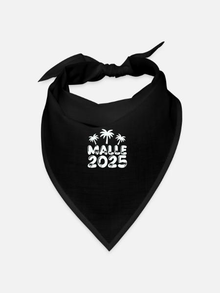 malle 2025 - Bandana Dreieckstuch - Schwarz