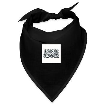 HYPER SUMMER – Sommer im großen Stil - Bandana Dreieckstuch - Schwarz - Vorne