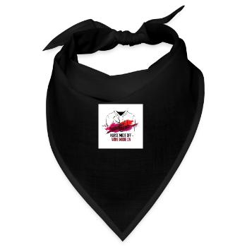 Nurse off duty - Bandana Dreieckstuch - Schwarz - Vorne