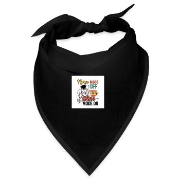 Nurse off Duty - Bandana Dreieckstuch - Schwarz - Vorne