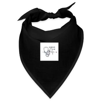 Nurse off Duty - Bandana Dreieckstuch - Schwarz - Vorne