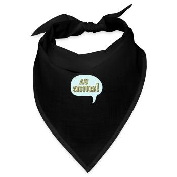 lustigen Cartoon Comic Relief zu - Bandana Dreieckstuch - Schwarz - Vorne