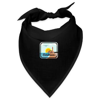 Casablanca Morocco - Bandana Dreieckstuch - Schwarz - Vorne
