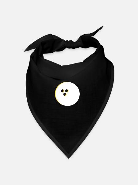 Bowlingkugel, Bowling - Bandana Dreieckstuch - Schwarz