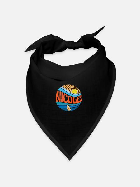 Nicole Hemd Vintage Sunset Nicole Groovy Tie Dye - Bandana Dreieckstuch - Schwarz