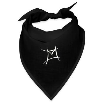 E-Mail, Briefumschlag Symbol. Philatelist - Bandana Dreieckstuch - Schwarz - Vorne