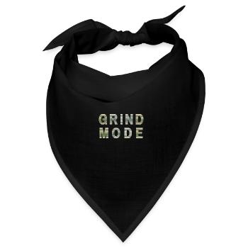 Grind Mode Dollar Bill Texture Motivation - Bandana Dreieckstuch - Schwarz - Vorne