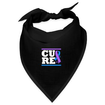 Rheuma Arthritis - Bandana Dreieckstuch - Schwarz - Vorne