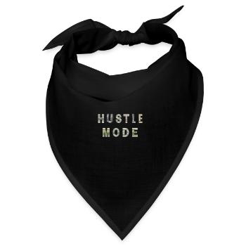 Hustler Mode Money Texture Inspiration - Bandana Dreieckstuch - Schwarz - Vorne
