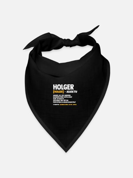 Holger - Bandana Dreieckstuch - Schwarz