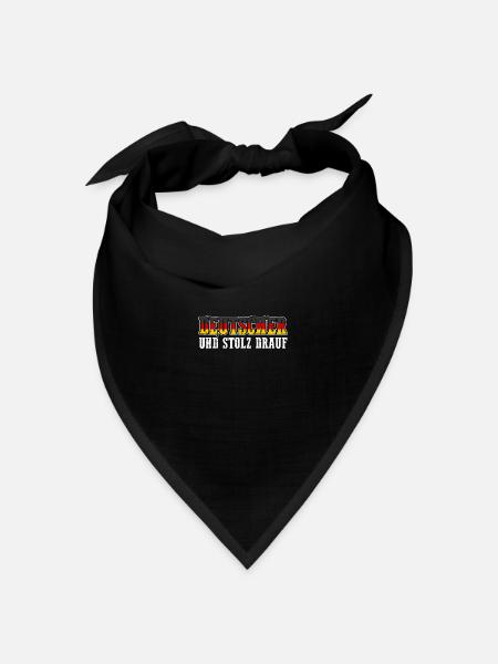 Deutscher Deutsch Deutschland - Bandana Dreieckstuch - Schwarz