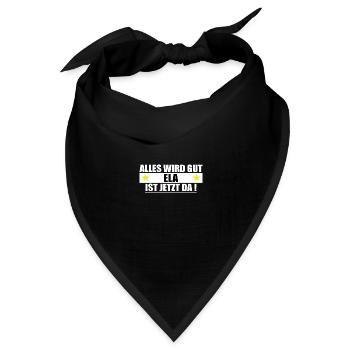 Ela Name Vorname Gebu - Bandana Dreieckstuch - Schwarz - Vorne