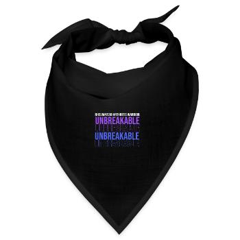 Rheuma Arthritis - Bandana Dreieckstuch - Schwarz - Vorne