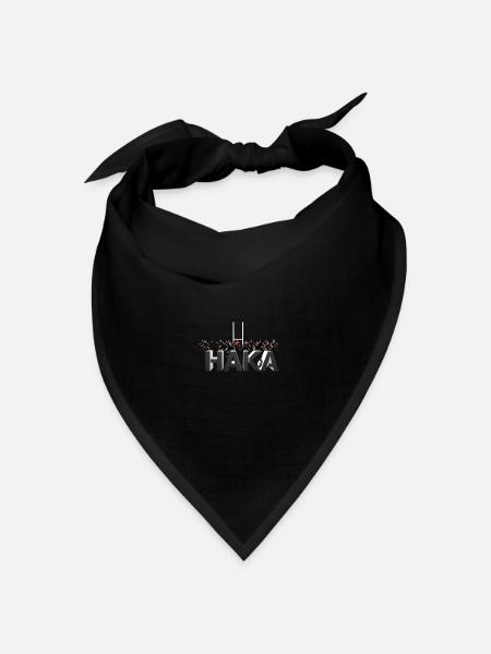 Rugby haka - Bandana Dreieckstuch - Schwarz
