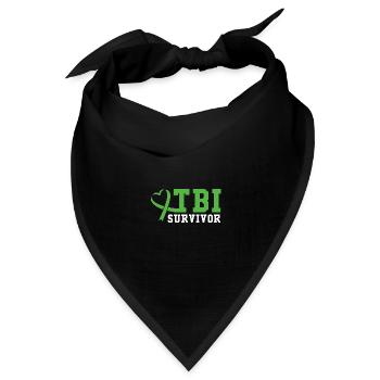 Schädel Hirn Trauma - Bandana Dreieckstuch - Schwarz - Vorne