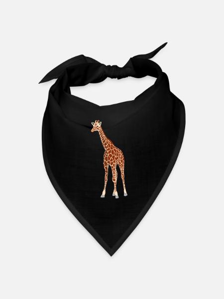 Giraffe - Bandana Dreieckstuch - Schwarz