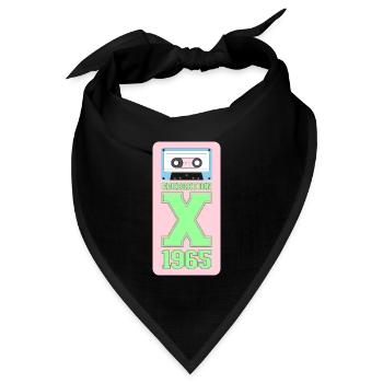 1965 Generation X psichedelic - Bandana Dreieckstuch - Schwarz - Vorne