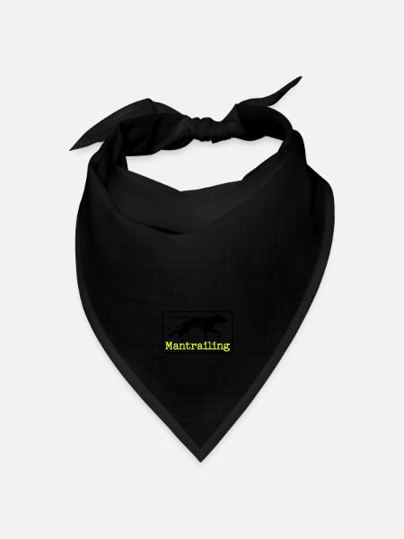 Mantrailing Typewriter - Bandana Dreieckstuch - Schwarz