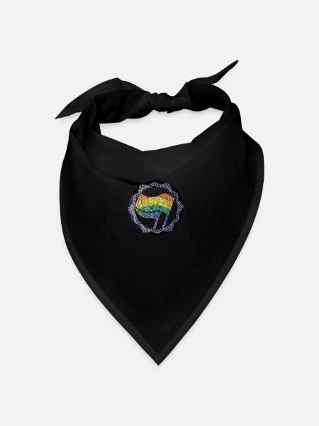 ANTIFASCHISTISCHE AKTION - Bandana Dreieckstuch - Schwarz