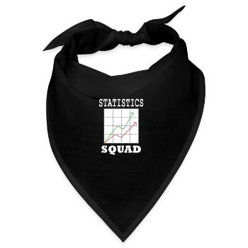 Statistik-Analyst Datenmanager Statistiker - Bandana Dreieckstuch - Schwarz - Vorne