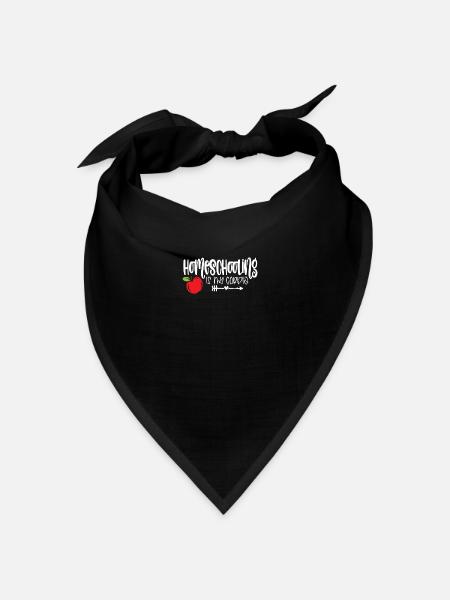 Homeschooling ist mein Cardio Homeschool Lehrer - Bandana Dreieckstuch - Schwarz