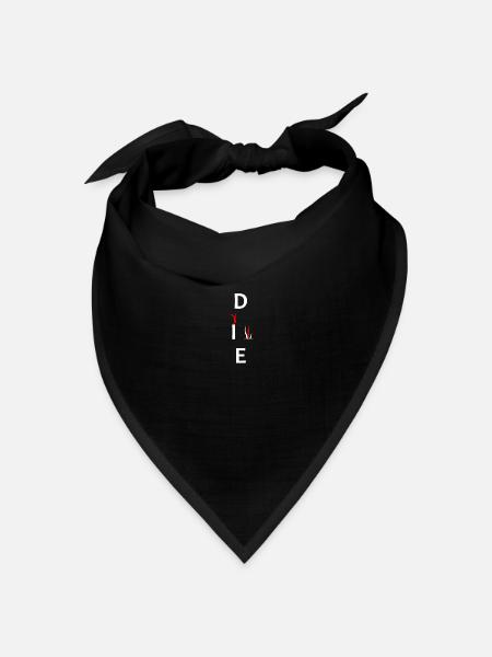 Wasserspringer Text - Bandana Dreieckstuch - Schwarz