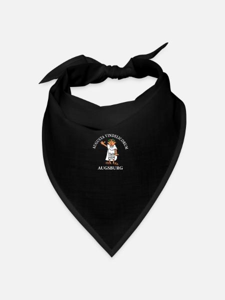 Römerstadt Augsburg, Augusta Vindelicorum, Limes - Bandana Dreieckstuch - Schwarz