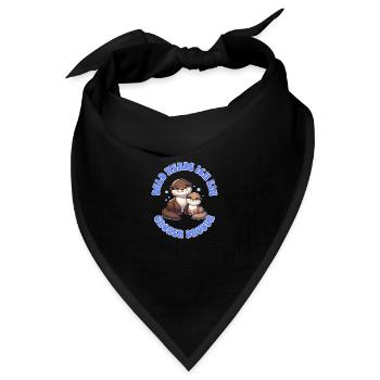 werdender Großer Bruder - Bandana Dreieckstuch - Schwarz - Vorne