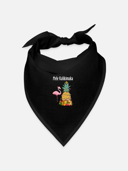 Mele Kalikimaka - Bandana Dreieckstuch - Schwarz