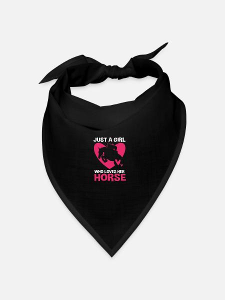 Springreiten Springpferd - Bandana Dreieckstuch - Schwarz