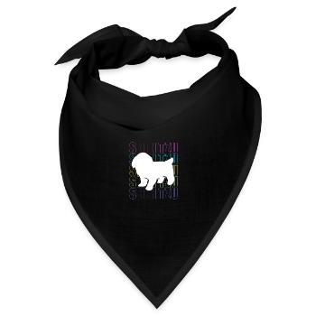 Shih Tzu - Bandana Dreieckstuch - Schwarz - Vorne