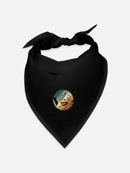 Dorsch - Dorschangeln Retro - Bandana Dreieckstuch - Schwarz
