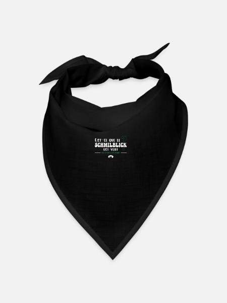 Ist Schmilblick grün? Müller - Bandana Dreieckstuch - Schwarz