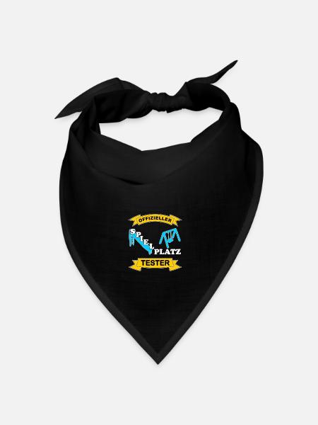 Spielplatz Tester - Bandana Dreieckstuch - Schwarz