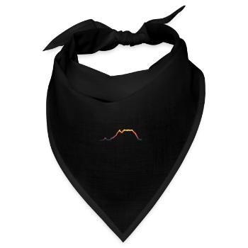 Grimming sunrise - Bandana Dreieckstuch - Schwarz - Vorne