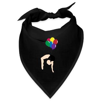 Luftballon - Bandana Dreieckstuch - Schwarz - Vorne
