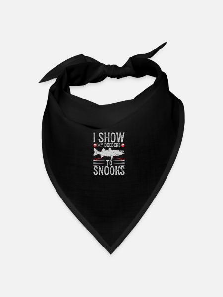 Snook Fishing Lure Snook Fisherman Gear Snook - Bandana Dreieckstuch - Schwarz