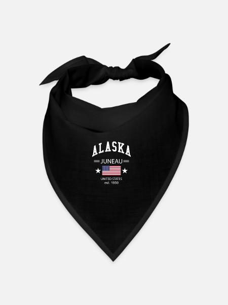 Alaska - Bandana Dreieckstuch - Schwarz
