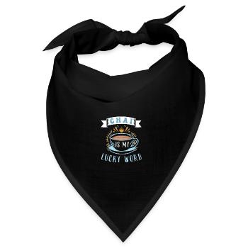 Chai Latte Tee trinken Teetrinker - Bandana Dreieckstuch - Schwarz - Vorne