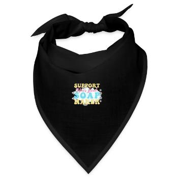 Seife Herstellen Handgemachte Seife - Bandana Dreieckstuch - Schwarz - Vorne