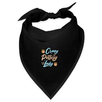 Töpfern Töpfer Keramik - Bandana Dreieckstuch - Schwarz - Vorne