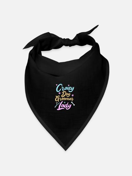 Hundefriseur Hundefrisör - Bandana Dreieckstuch - Schwarz