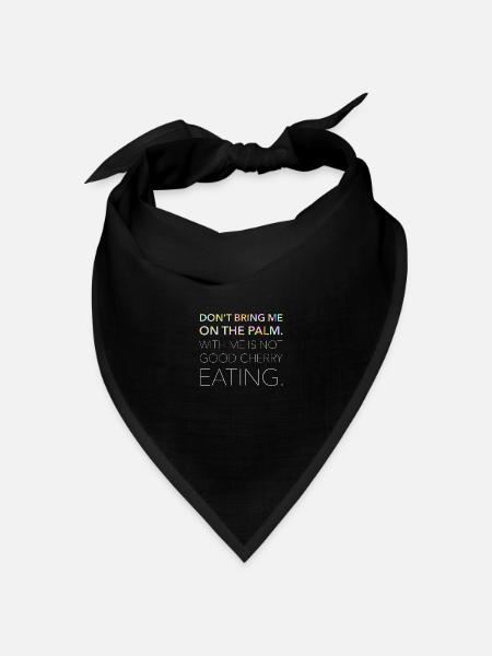 Denglisch witziger Spruch Geschenk - Bandana Dreieckstuch - Schwarz